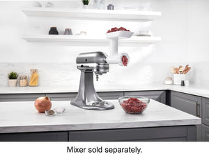 KitchenAid - FGA Food Grinder Attachment for Most KitchenAid Stand Mixers - White